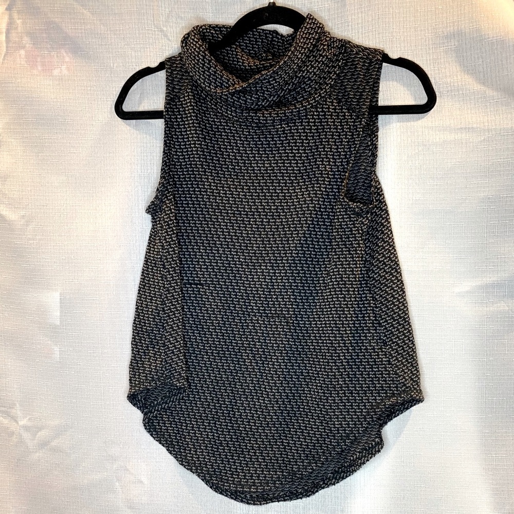 Turtle Neck Sleeveless Tank
